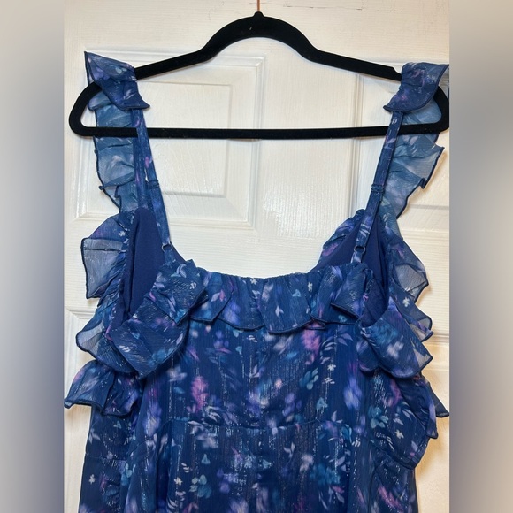 French Connection Aden Bai Frill Mini Dress Size 12 - Picture 8 of 12